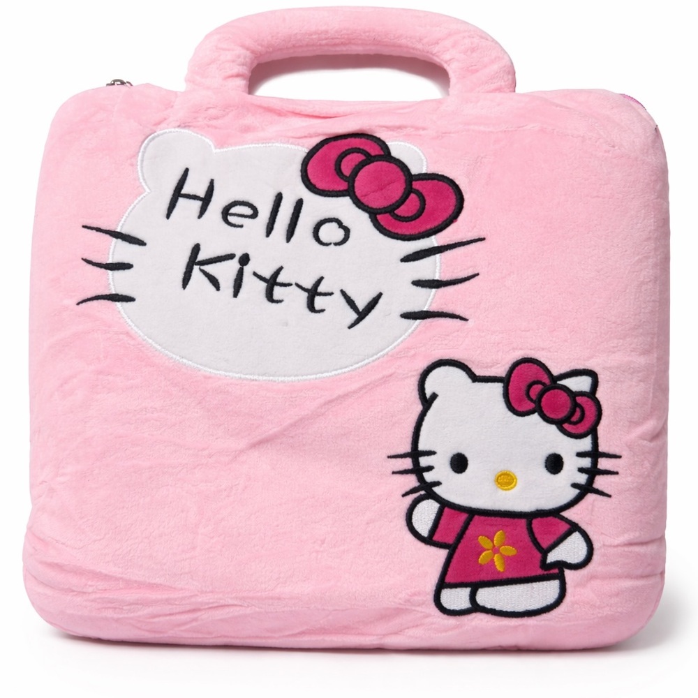 Hello Kitty 2-in-1 Plush Blanket & Travel Pillow Case